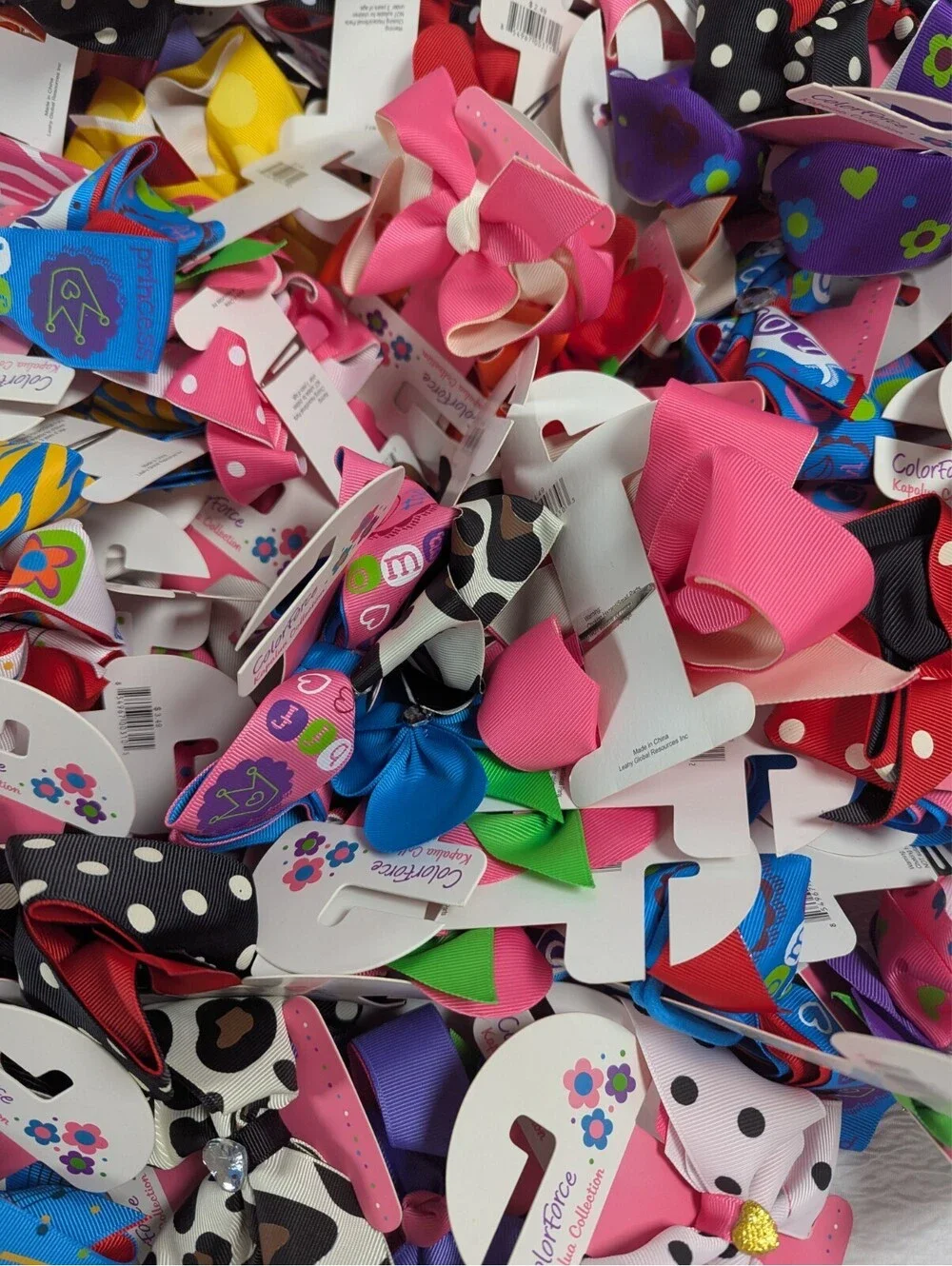 ColorForce - Kapalua Collection - Girls Hair bows - 20 Pieces - Random Assorted